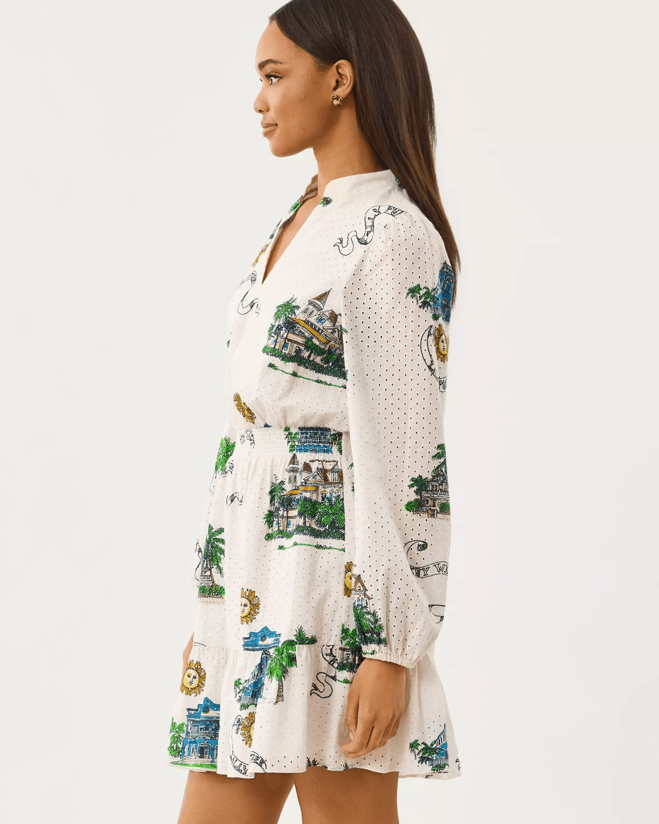Axton Eyelet DressLILLY PULITZERThe Printed Peach Savannah