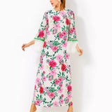 Nathalia Embellished Silk Maxi Dress