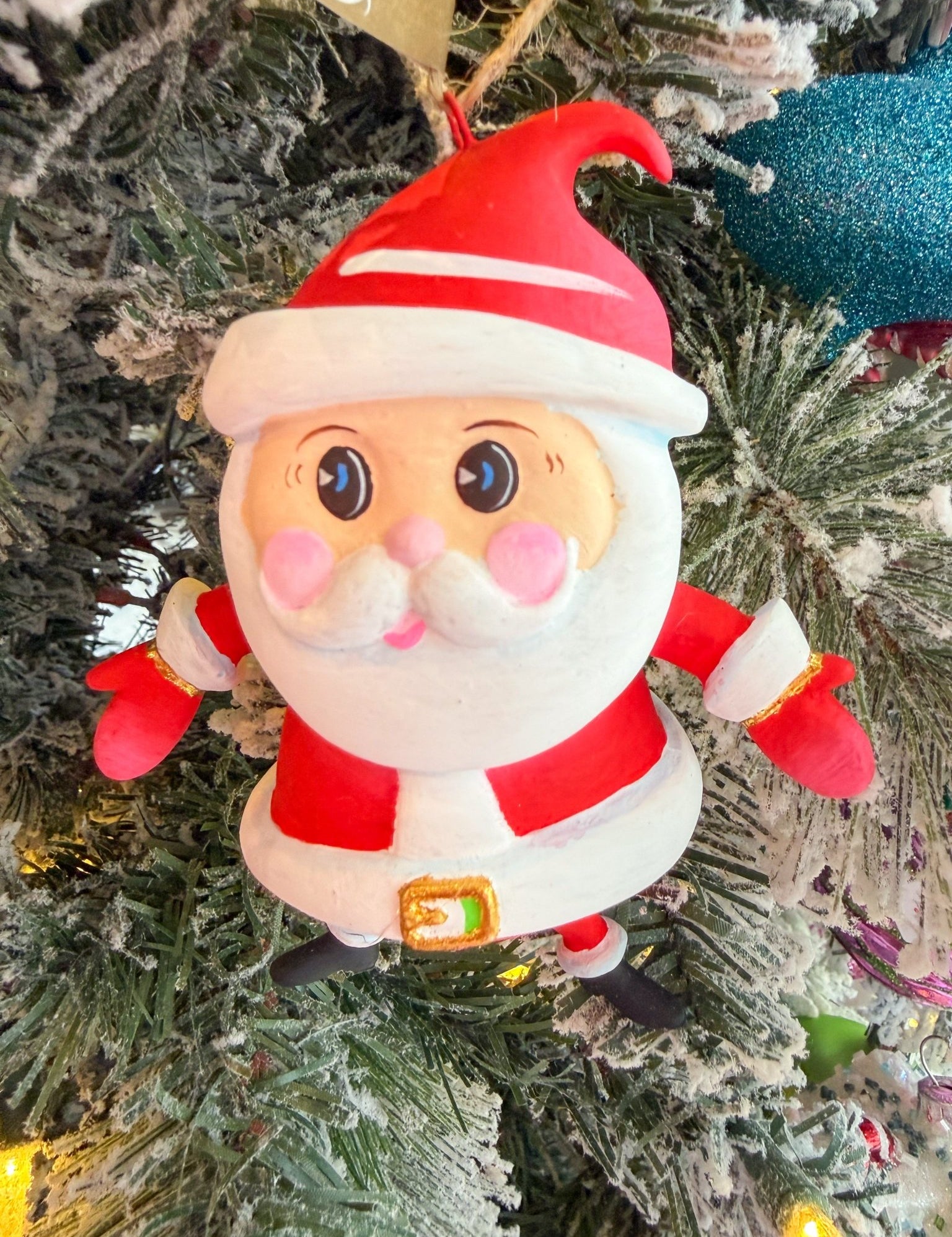 Baby Papa Noel OrnamentGlittervilleThe Printed Peach Savannah
