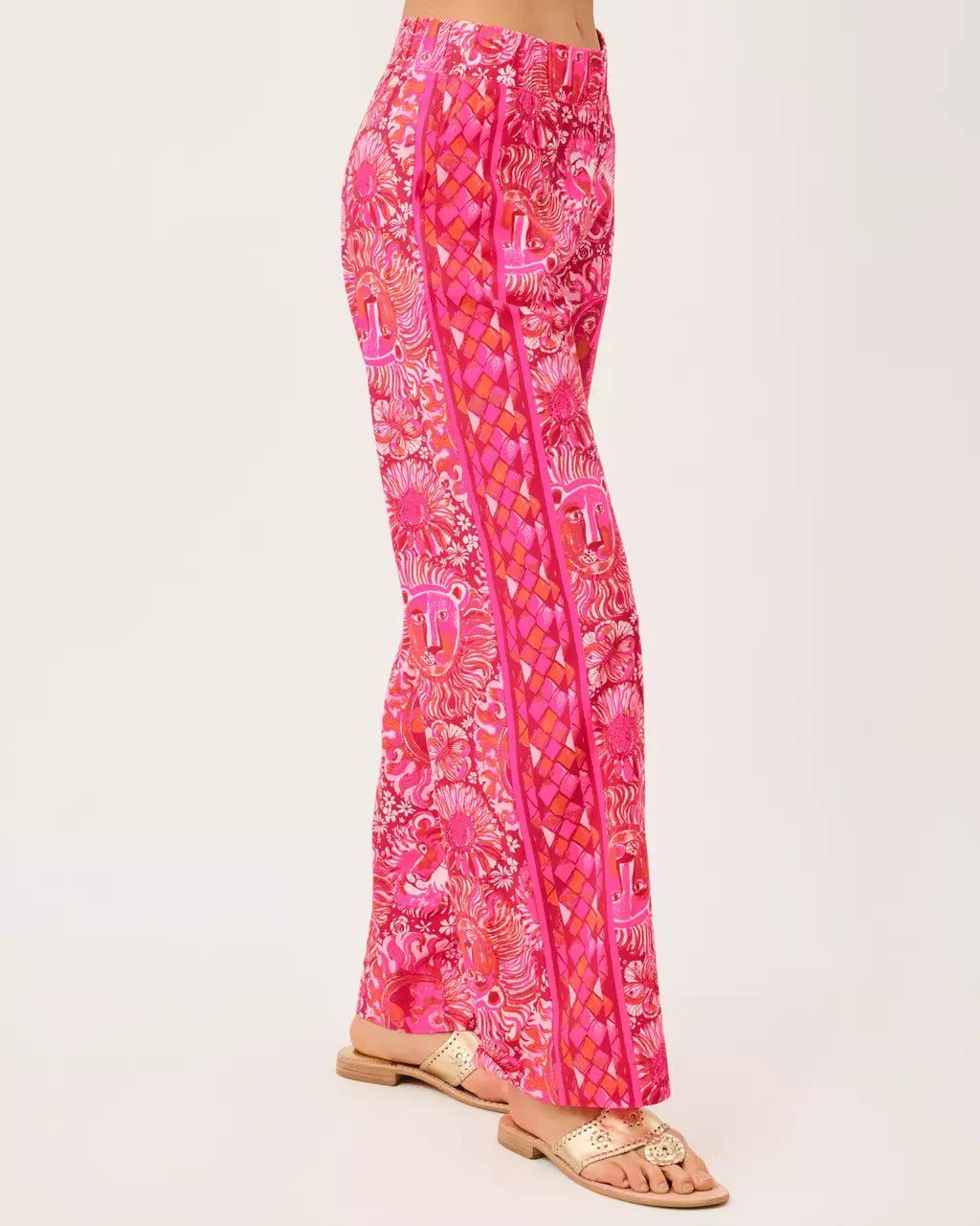 Bal Harbour Stretch PalazzoWomen - Bottoms - PantsLILLY PULITZERThe Printed Peach Savannah