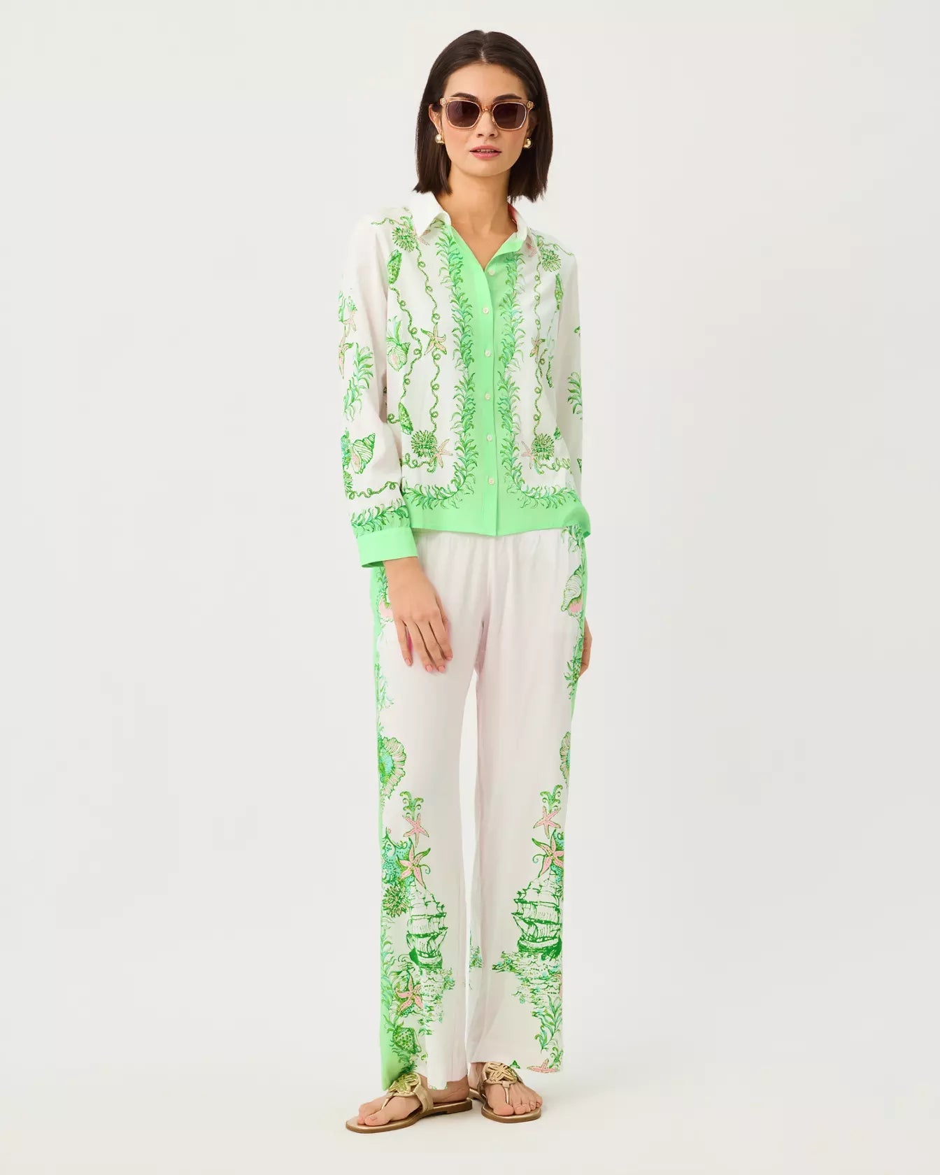 Bal Harbour Stretch PalazzoWomen - PantsLILLY PULITZERThe Printed Peach Savannah