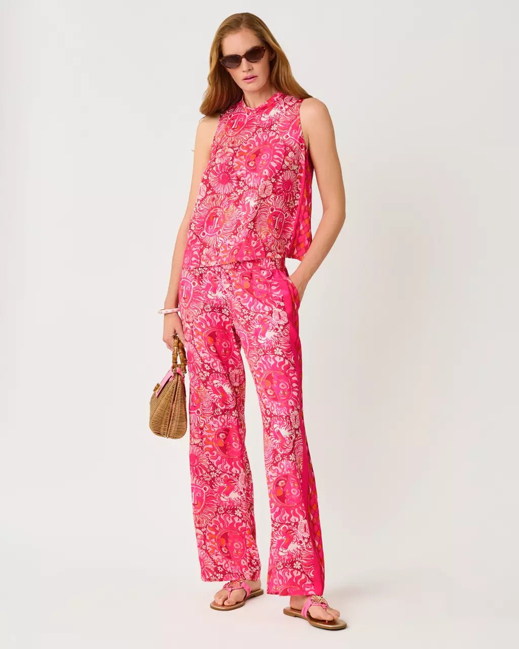 Bal Harbour Stretch PalazzoWomen - Bottoms - PantsLILLY PULITZERThe Printed Peach Savannah