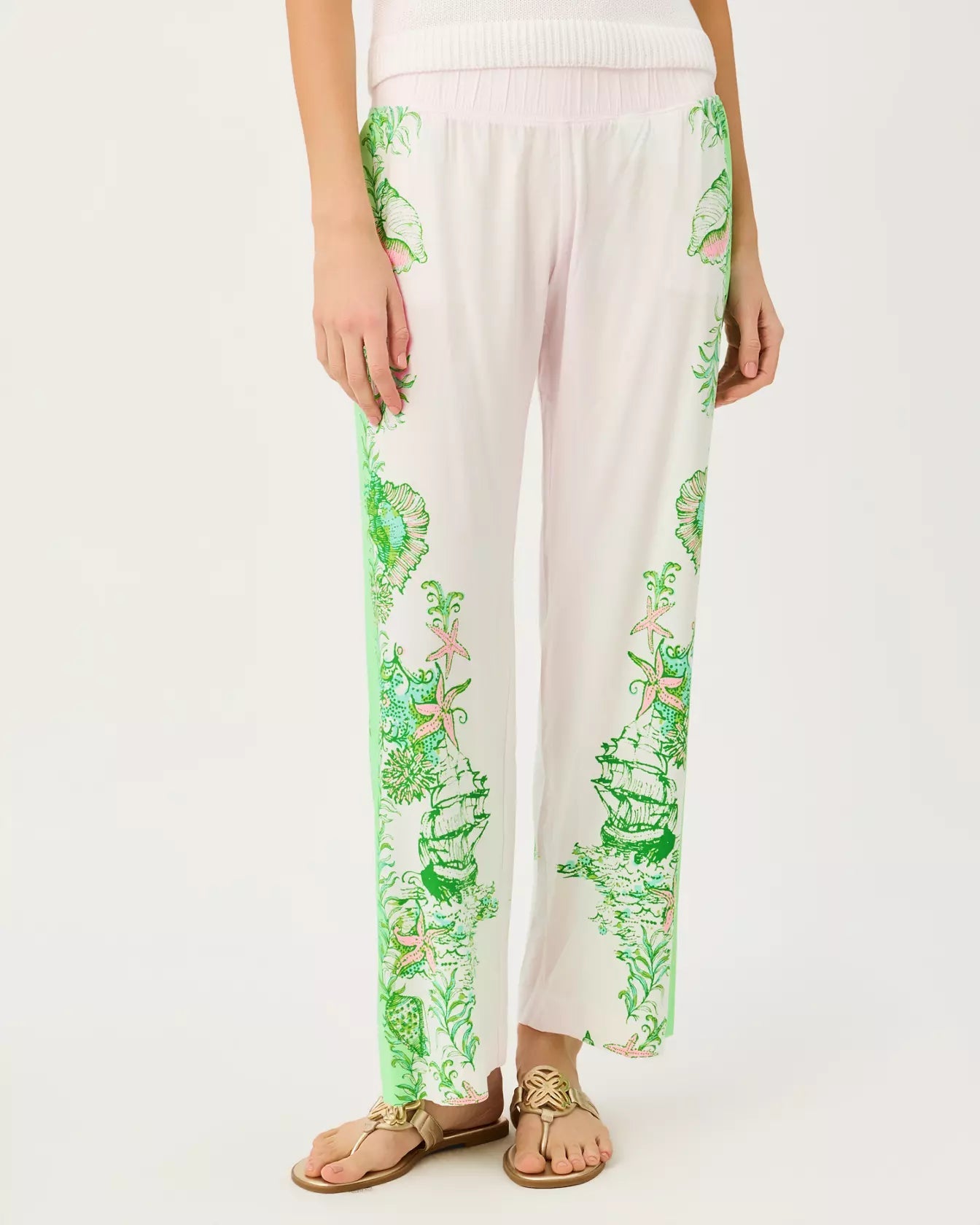 Bal Harbour Stretch PalazzoWomen - PantsLILLY PULITZERThe Printed Peach Savannah