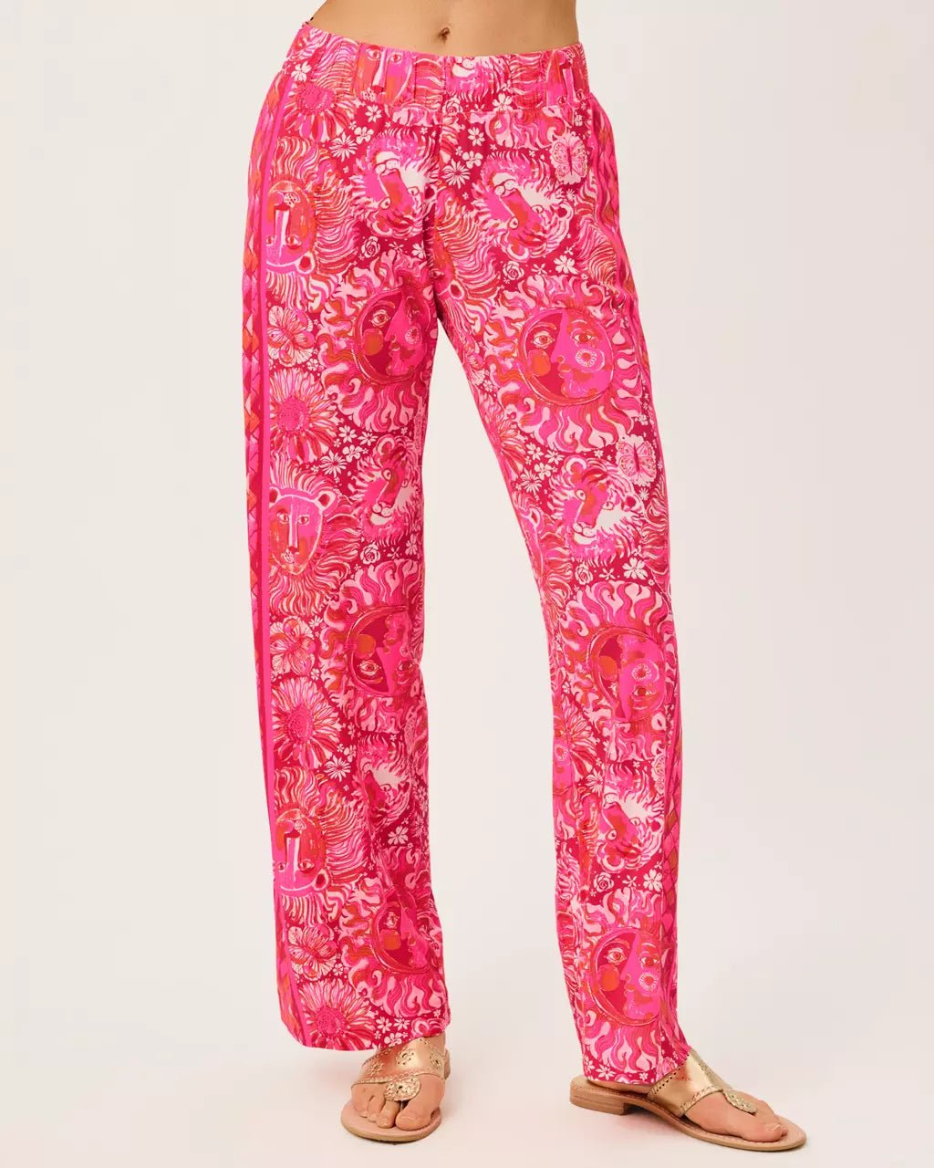 Bal Harbour Stretch PalazzoWomen - Bottoms - PantsLILLY PULITZERThe Printed Peach Savannah