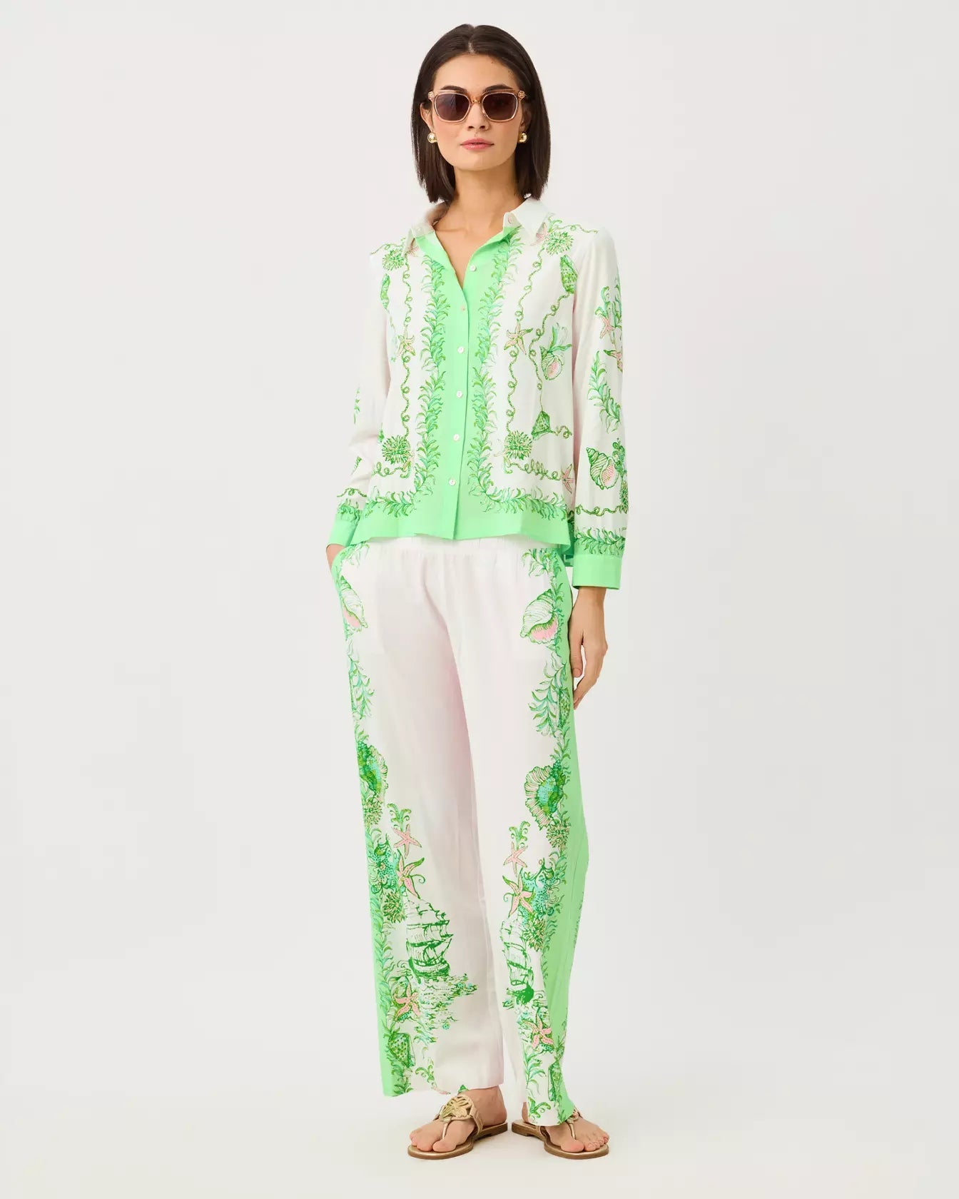 Bal Harbour Stretch PalazzoWomen - PantsLILLY PULITZERThe Printed Peach Savannah