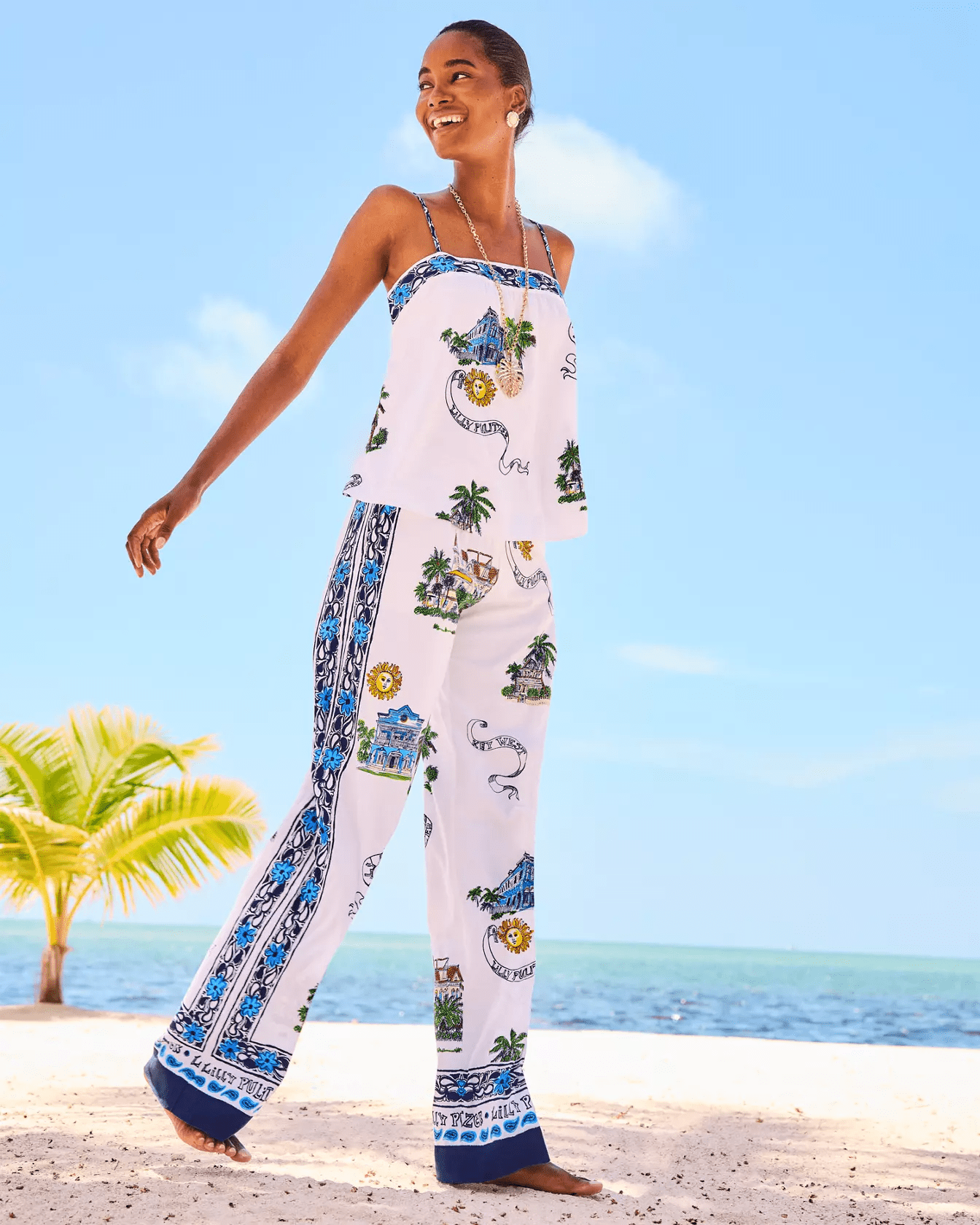 Bal Harbour Stretch PalazzoLILLY PULITZERThe Printed Peach Savannah