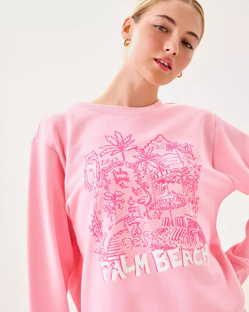Ballad Cotton SweatshirtHeartland Retail ItemsLILLY PULITZERThe Printed Peach Savannah