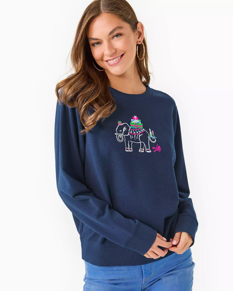 Ballad Cotton SweatshirtHeartland Retail ItemsLILLY PULITZERThe Printed Peach Savannah