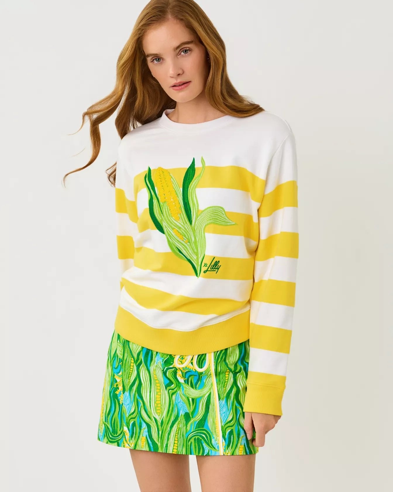 Ballad Cotton SweatshirtWomen - Tops - Sweatshirts & PopoversLILLY PULITZERThe Printed Peach Savannah