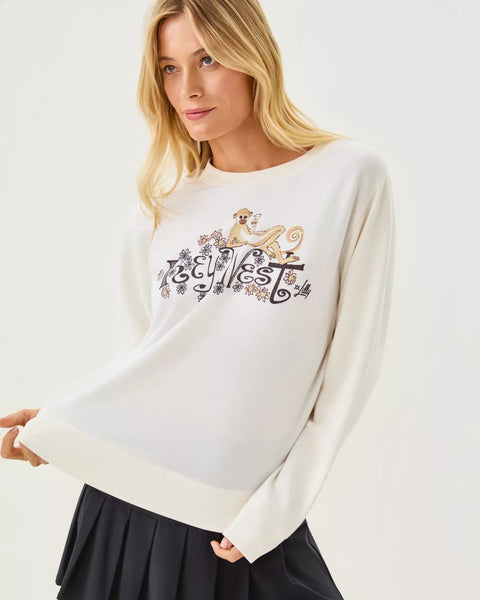 Ballad Cotton SweatshirtWomens - Tops - Sweatshirts & PopoversLILLY PULITZERThe Printed Peach Savannah