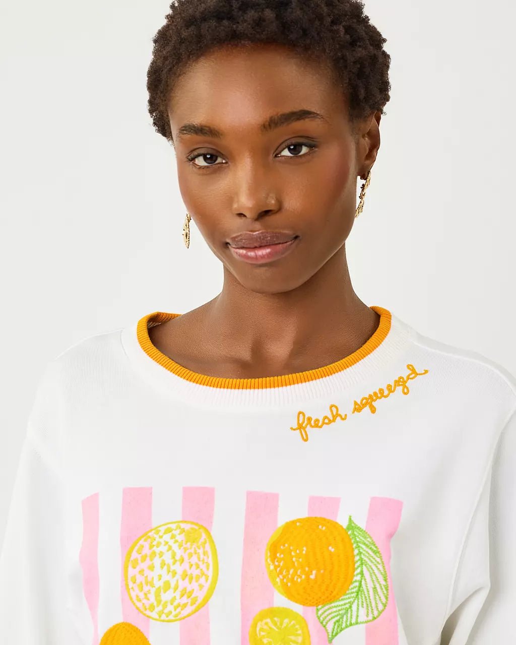 Ballad Cotton SweatshirtWomen - Tops - Sweatshirts & PopoversLILLY PULITZERThe Printed Peach Savannah