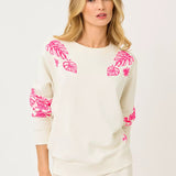 Ballad Cotton SweatshirtWomens - Lounge - TopsLILLY PULITZERThe Printed Peach Savannah