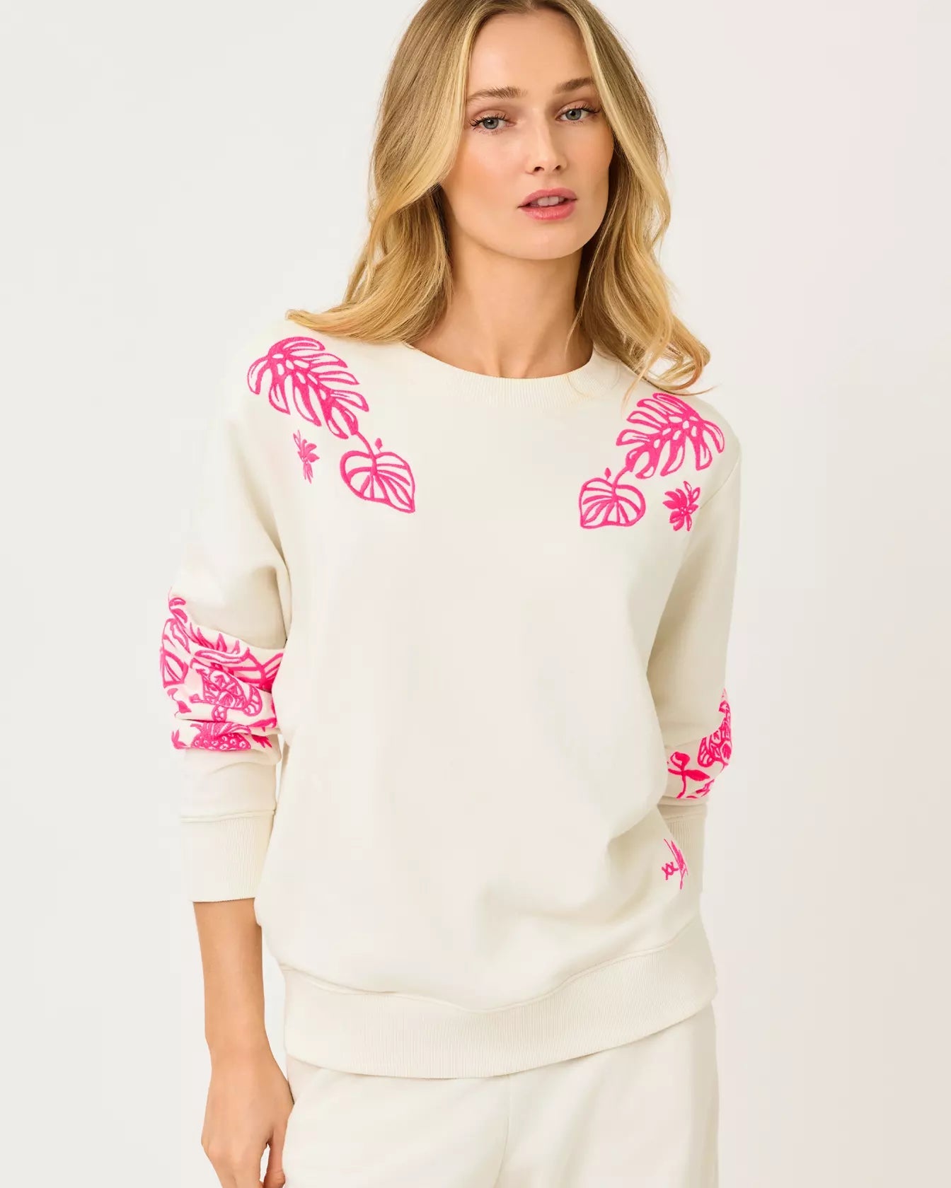 Ballad Cotton SweatshirtWomens - Lounge - TopsLILLY PULITZERThe Printed Peach Savannah