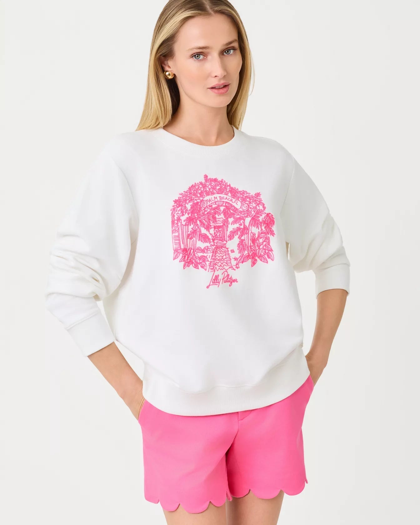 Ballad Long Sleeve SweatshirtLILLY PULITZERThe Printed Peach Savannah