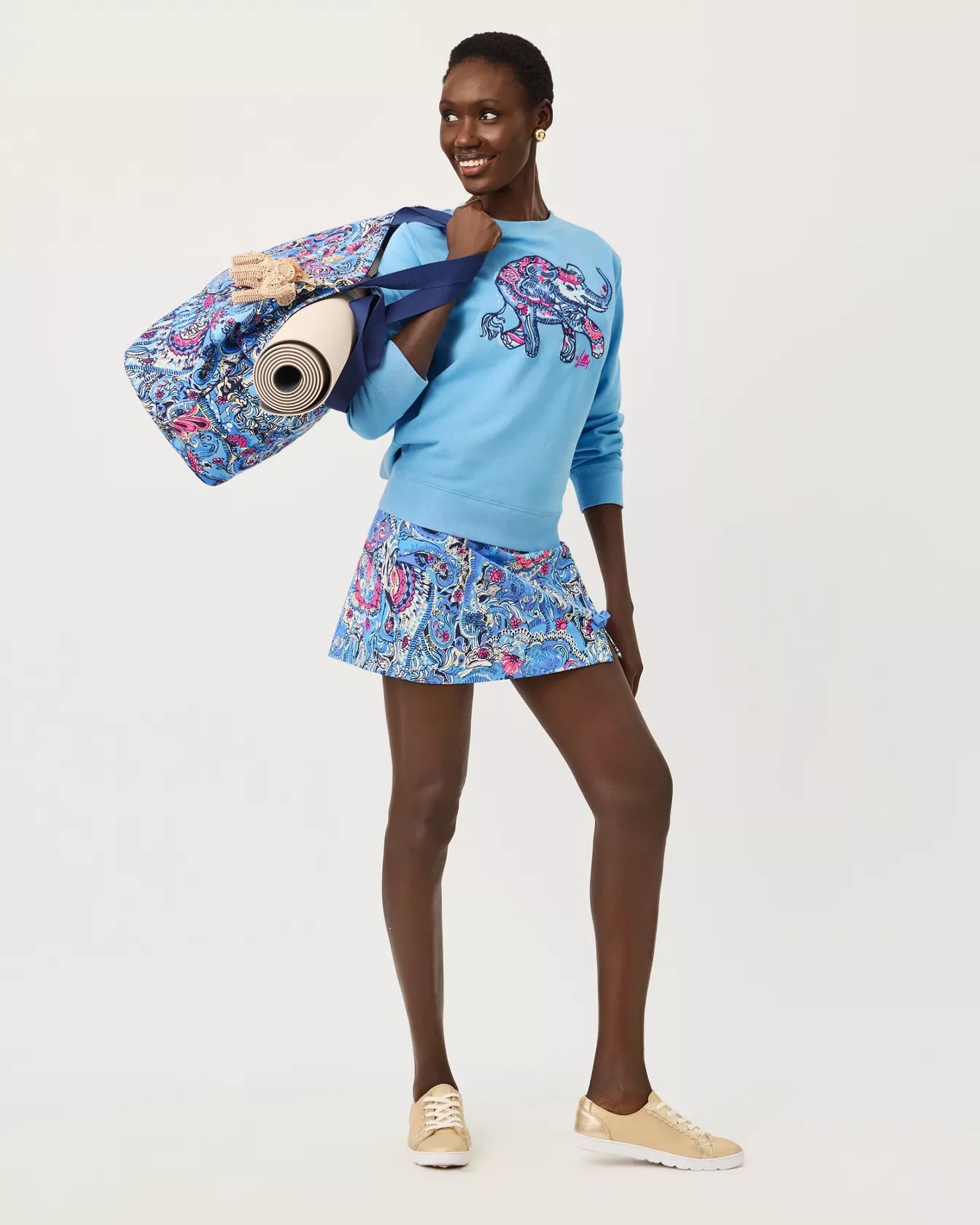 Ballad Long Sleeve SweatshirtLILLY PULITZERThe Printed Peach Savannah