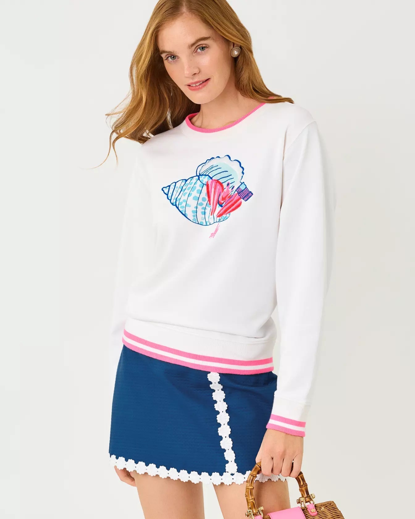 Ballad Long Sleeve SweatshirtWomen - Loungewear - TopsLILLY PULITZERThe Printed Peach Savannah