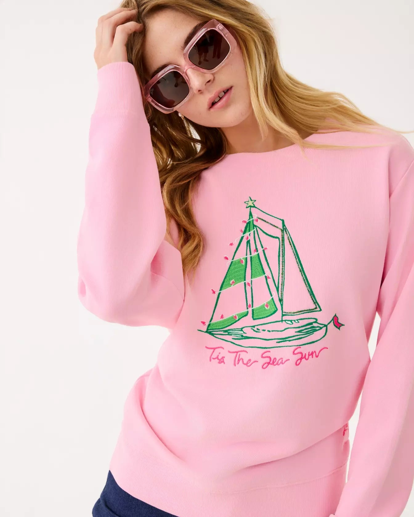Ballad Long Sleeve SweatshirtWomen - Loungewear - TopsLILLY PULITZERThe Printed Peach Savannah