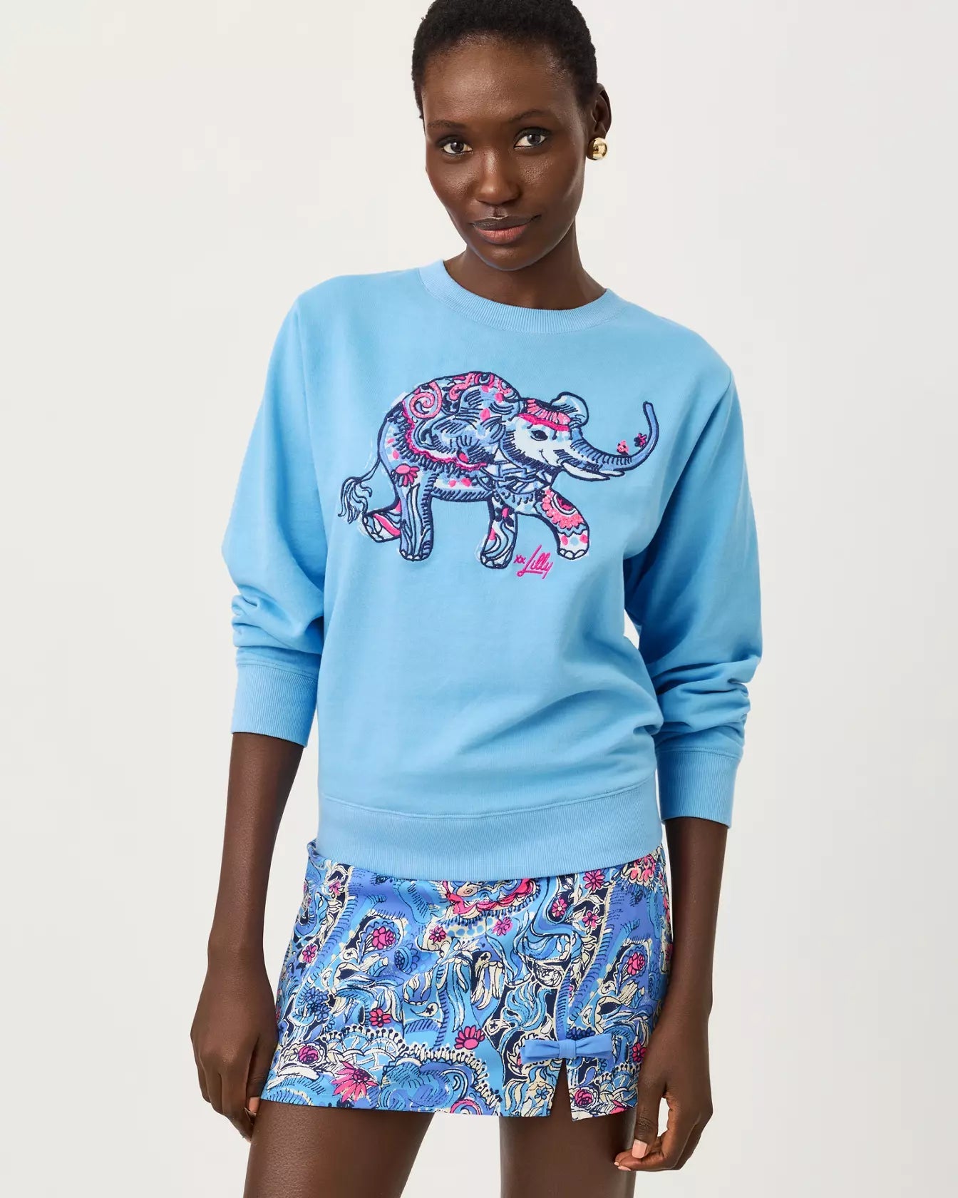 Ballad Long Sleeve SweatshirtLILLY PULITZERThe Printed Peach Savannah