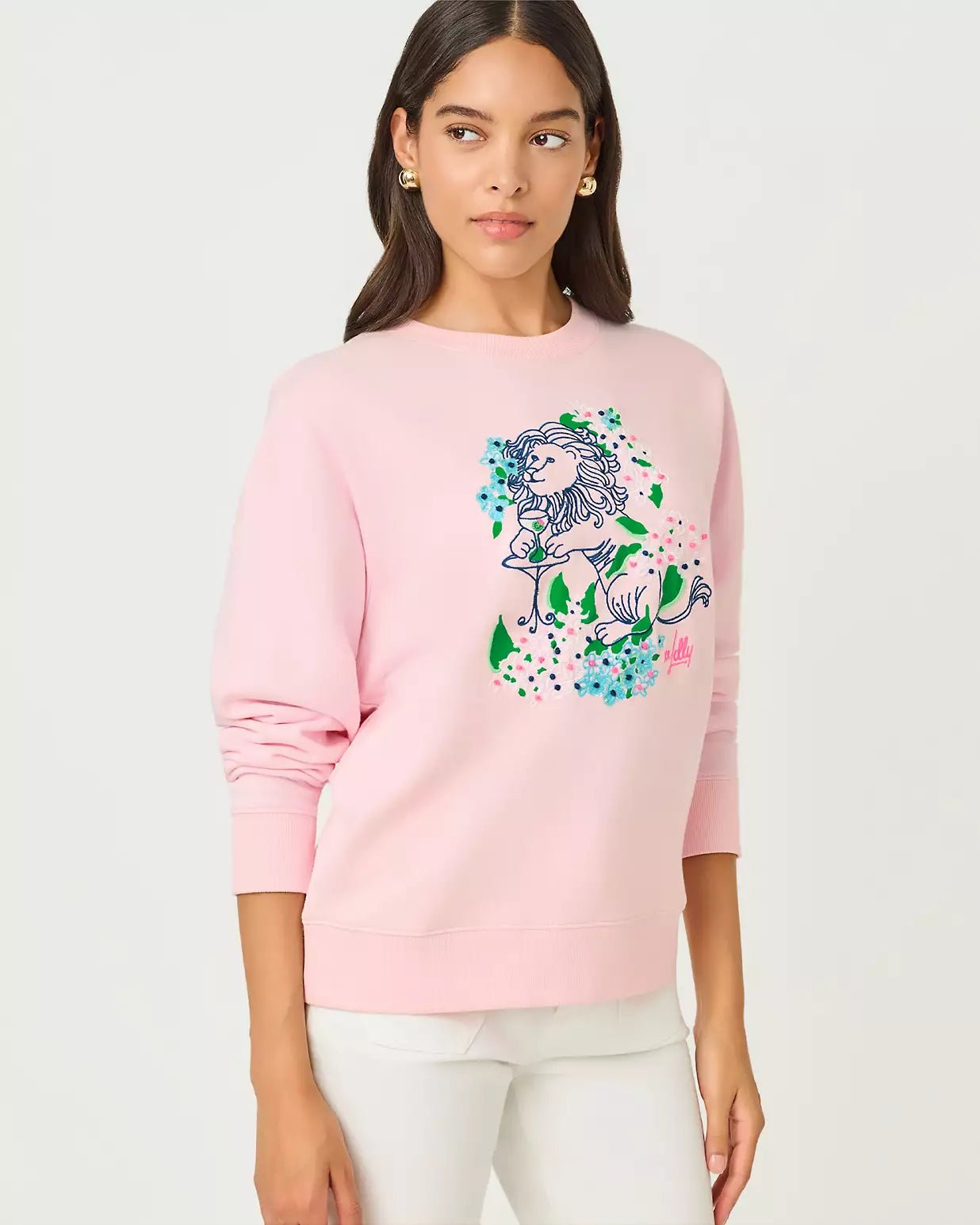 Ballad Long Sleeve SweatshirtWomen - Loungewear - TopsLILLY PULITZERThe Printed Peach Savannah