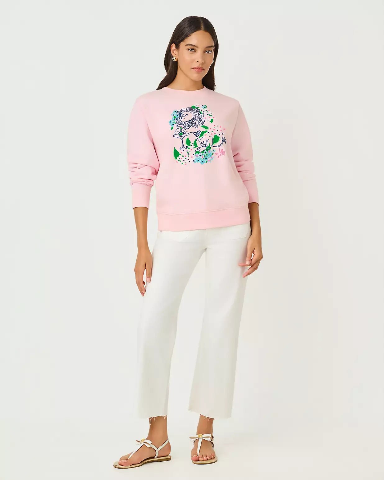Ballad Long Sleeve SweatshirtWomen - Loungewear - TopsLILLY PULITZERThe Printed Peach Savannah