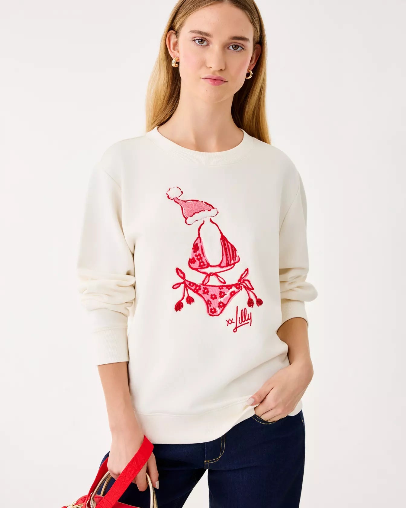 Ballad Long Sleeve SweatshirtWomen - Loungewear - TopsLILLY PULITZERThe Printed Peach Savannah