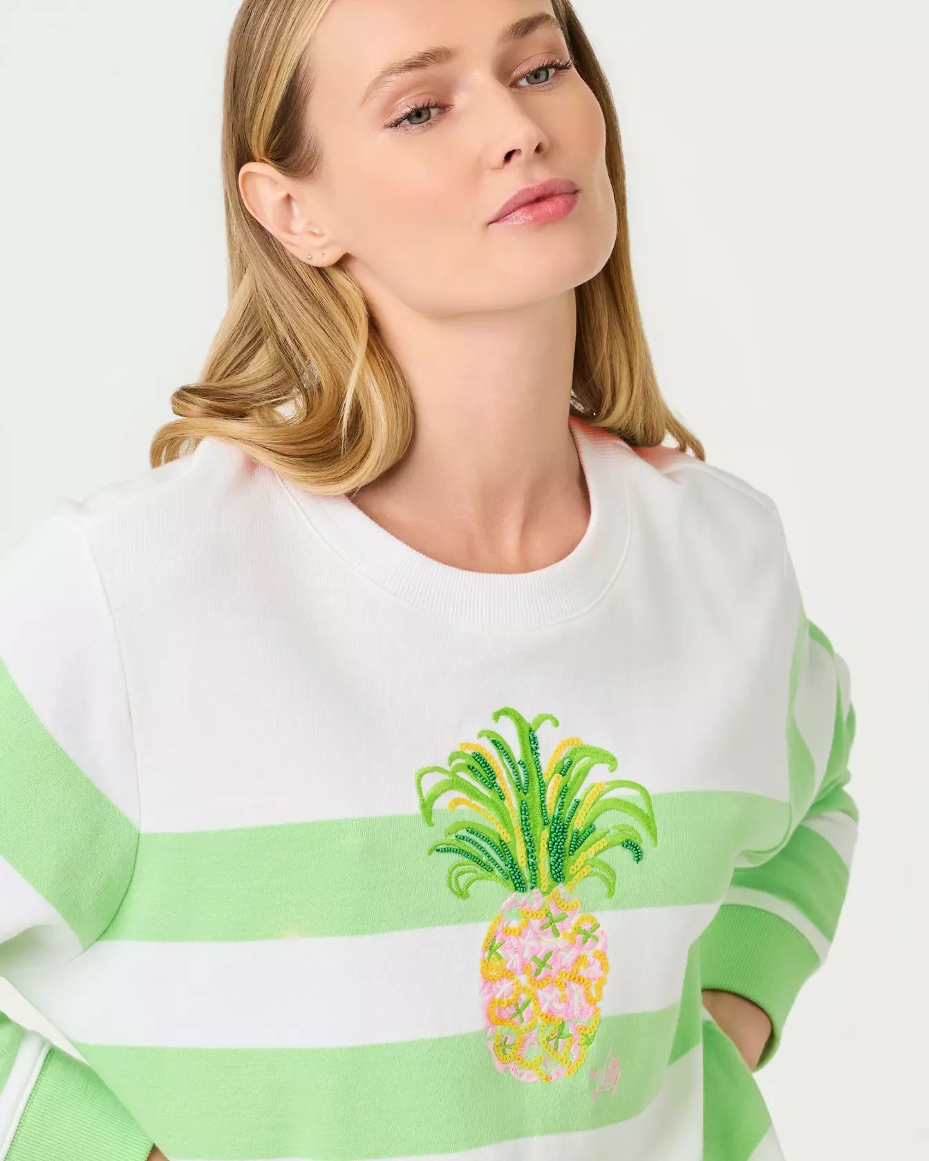 Ballad Long Sleeve SweatshirtWomen - Sweatshirts & PopoversLILLY PULITZERThe Printed Peach Savannah