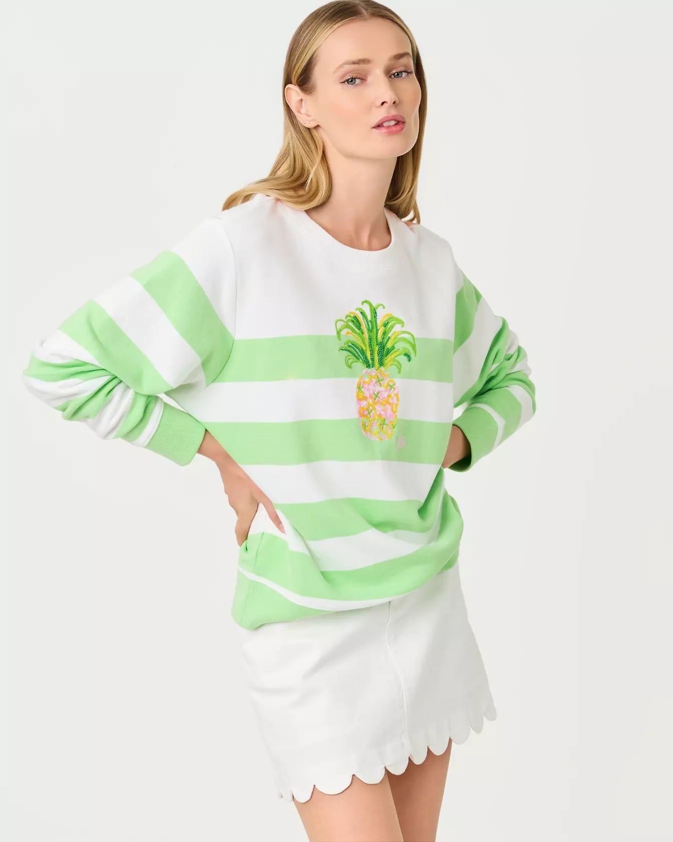 Ballad Long Sleeve SweatshirtWomen - Sweatshirts & PopoversLILLY PULITZERThe Printed Peach Savannah