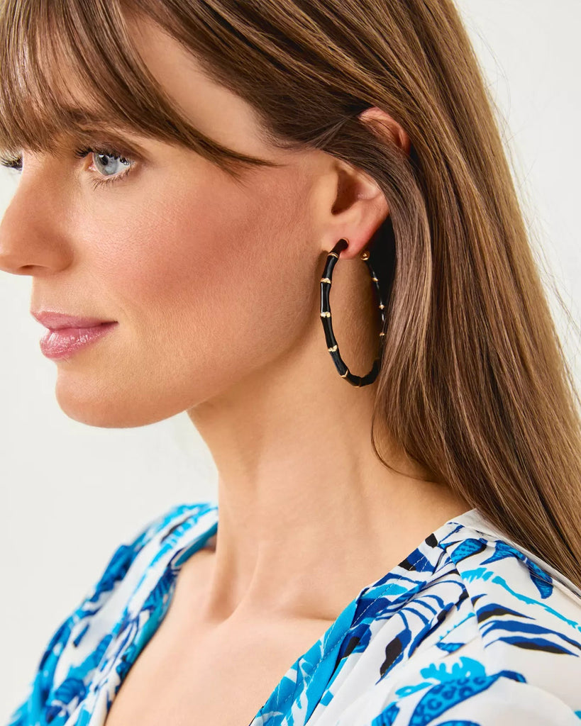 Bamboo Forest Hoop EarringsAccessories - Jewelry - EarringsLILLY PULITZERThe Printed Peach Savannah