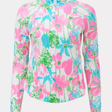 Barbados Zip - up Jacket UPF 50+LILLY PULITZERThe Printed Peach Savannah