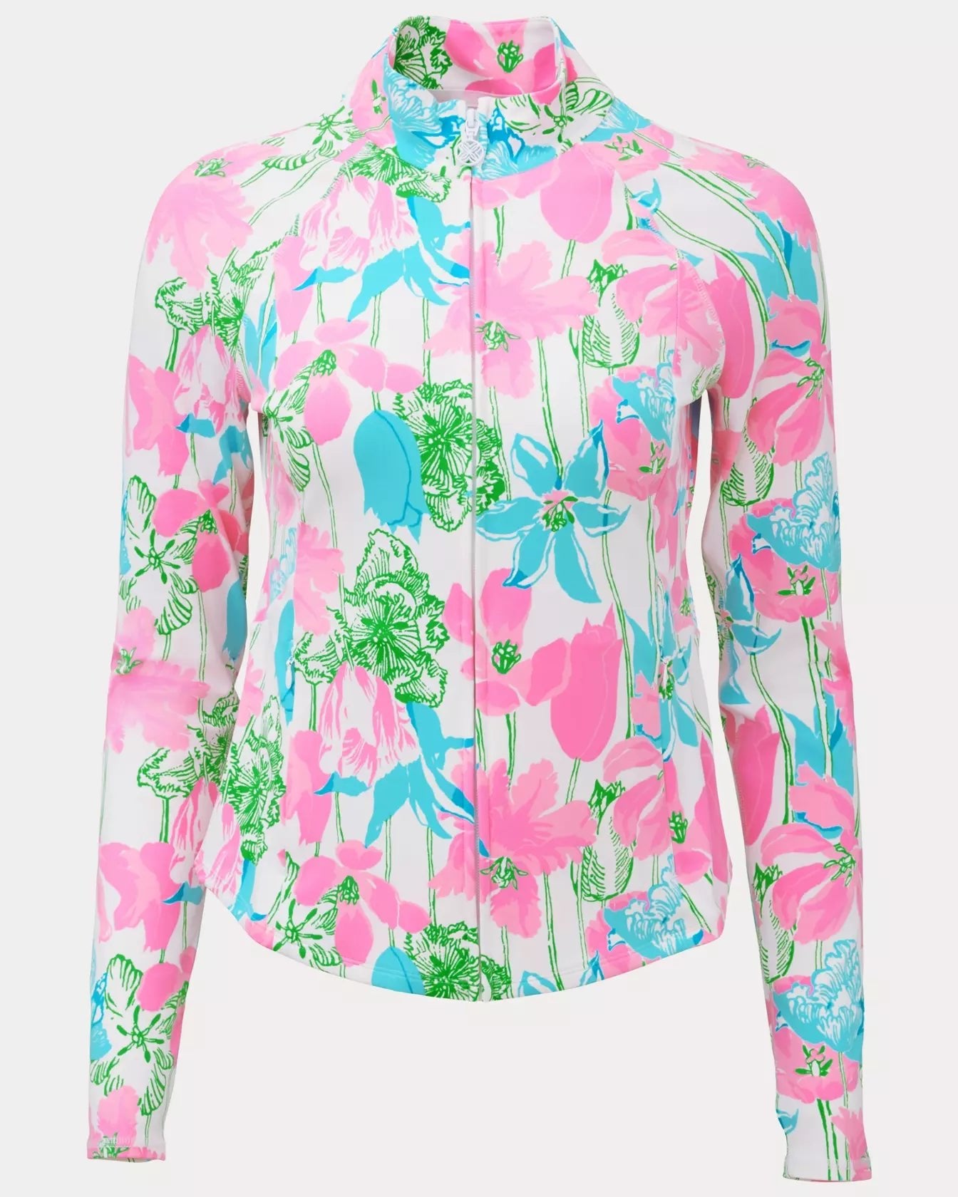 Barbados Zip - up Jacket UPF 50+LILLY PULITZERThe Printed Peach Savannah