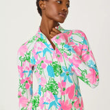 Barbados Zip - up Jacket UPF 50+LILLY PULITZERThe Printed Peach Savannah