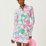 Barbados Zip - up Jacket UPF 50+LILLY PULITZERThe Printed Peach Savannah