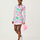 Barbados Zip - up Jacket UPF 50+LILLY PULITZERThe Printed Peach Savannah