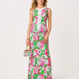 Barberine Stretch Maxi Shift DressWomen - Dresses - Fitted DressesLILLY PULITZERThe Printed Peach Savannah