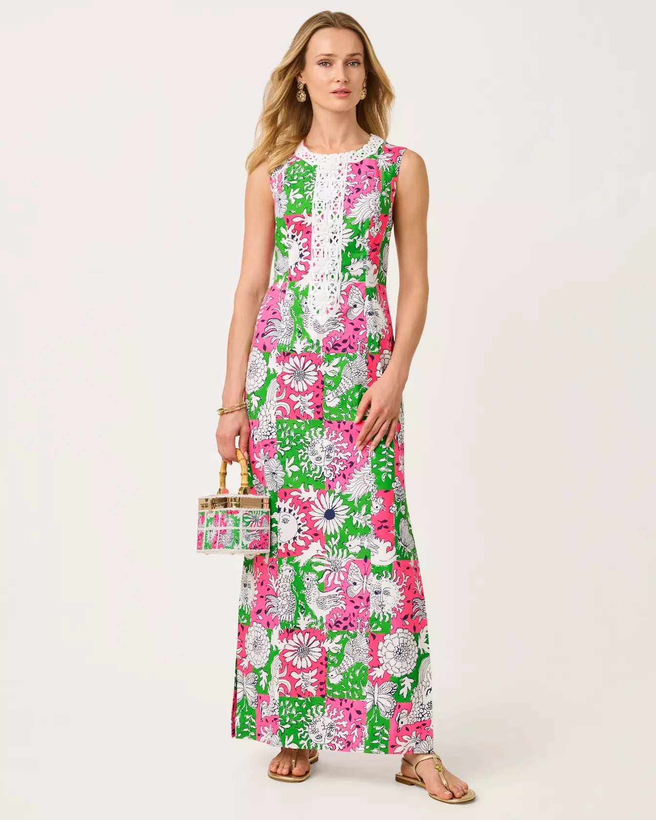 Barberine Stretch Maxi Shift DressWomen - Dresses - Fitted DressesLILLY PULITZERThe Printed Peach Savannah