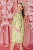 BC Caftan - Chartreuse and Blush with FeathersHeartland Retail ItemsBrianna CannonThe Printed Peach Savannah