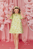 BC Caftan - Chartreuse and Blush with FeathersHeartland Retail ItemsBrianna CannonThe Printed Peach Savannah