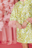 BC Caftan - Chartreuse and Blush with FeathersHeartland Retail ItemsBrianna CannonThe Printed Peach Savannah