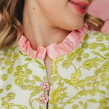 BC Caftan - Chartreuse and Blush with FeathersHeartland Retail ItemsBrianna CannonThe Printed Peach Savannah