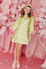 BC Caftan - Chartreuse and Blush with FeathersHeartland Retail ItemsBrianna CannonThe Printed Peach Savannah