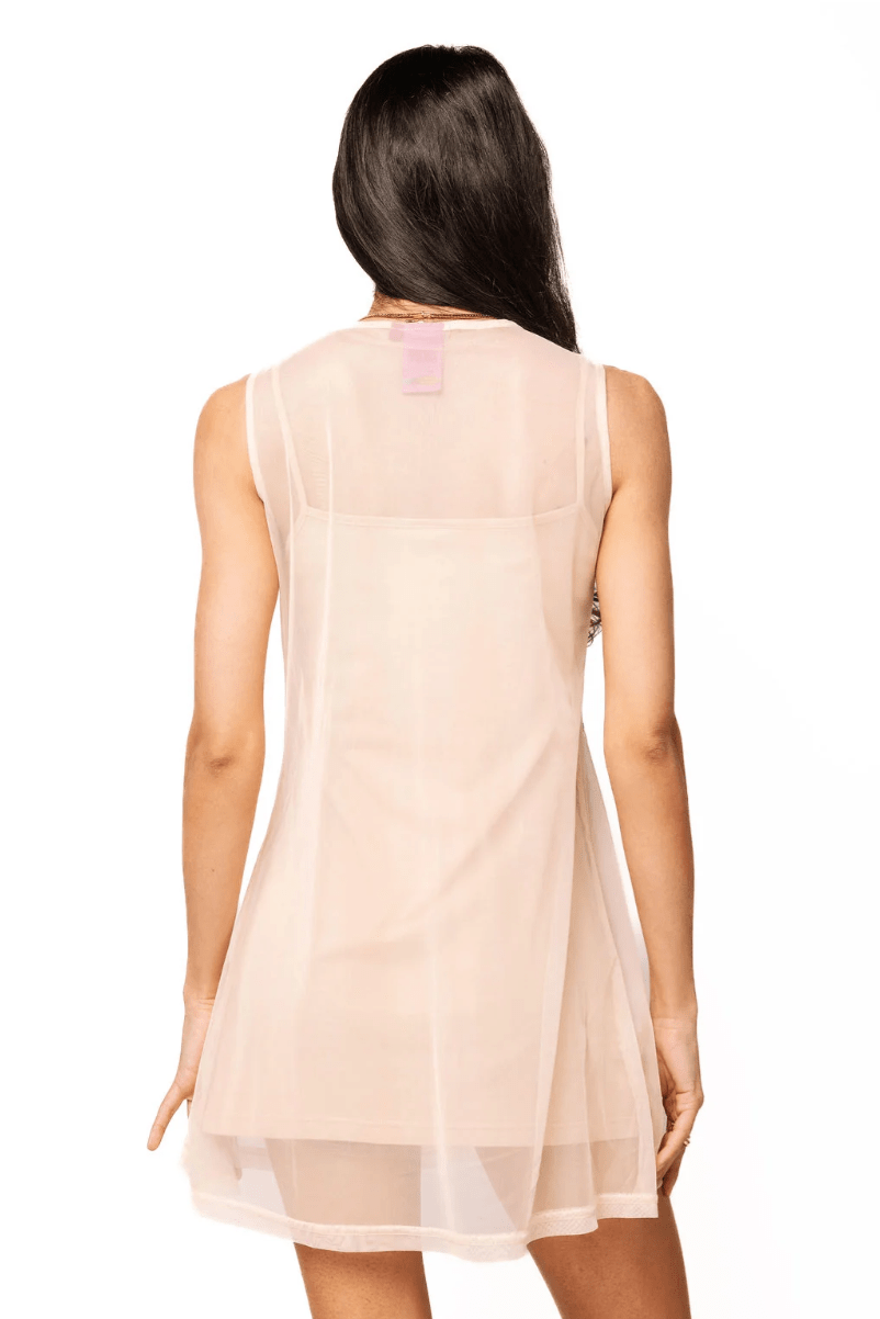 Beige Beach QOS Queen Card Sheer Tank CoverupWomen - Swim - Cover UpsQueen of SparklesThe Printed Peach Savannah