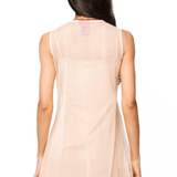 Beige Beach QOS Queen Card Sheer Tank CoverupWomen - Swim - Cover UpsQueen of SparklesThe Printed Peach Savannah