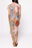 Beige Multi Shell Coverup Midi DressHeartland Retail ItemsQueen of SparklesThe Printed Peach Savannah