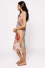 Beige Multi Shell Coverup Midi DressHeartland Retail ItemsQueen of SparklesThe Printed Peach Savannah
