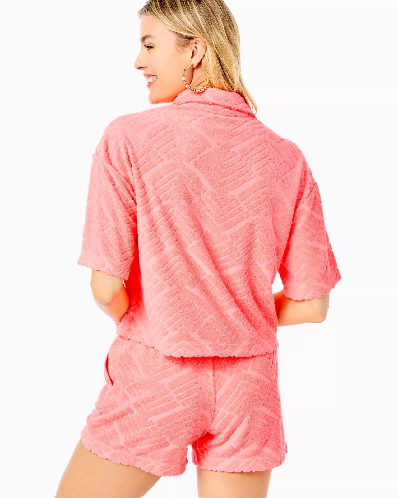 Belleview Short Sleeve Top and Short SetWomen - TopsLILLY PULITZERThe Printed Peach Savannah
