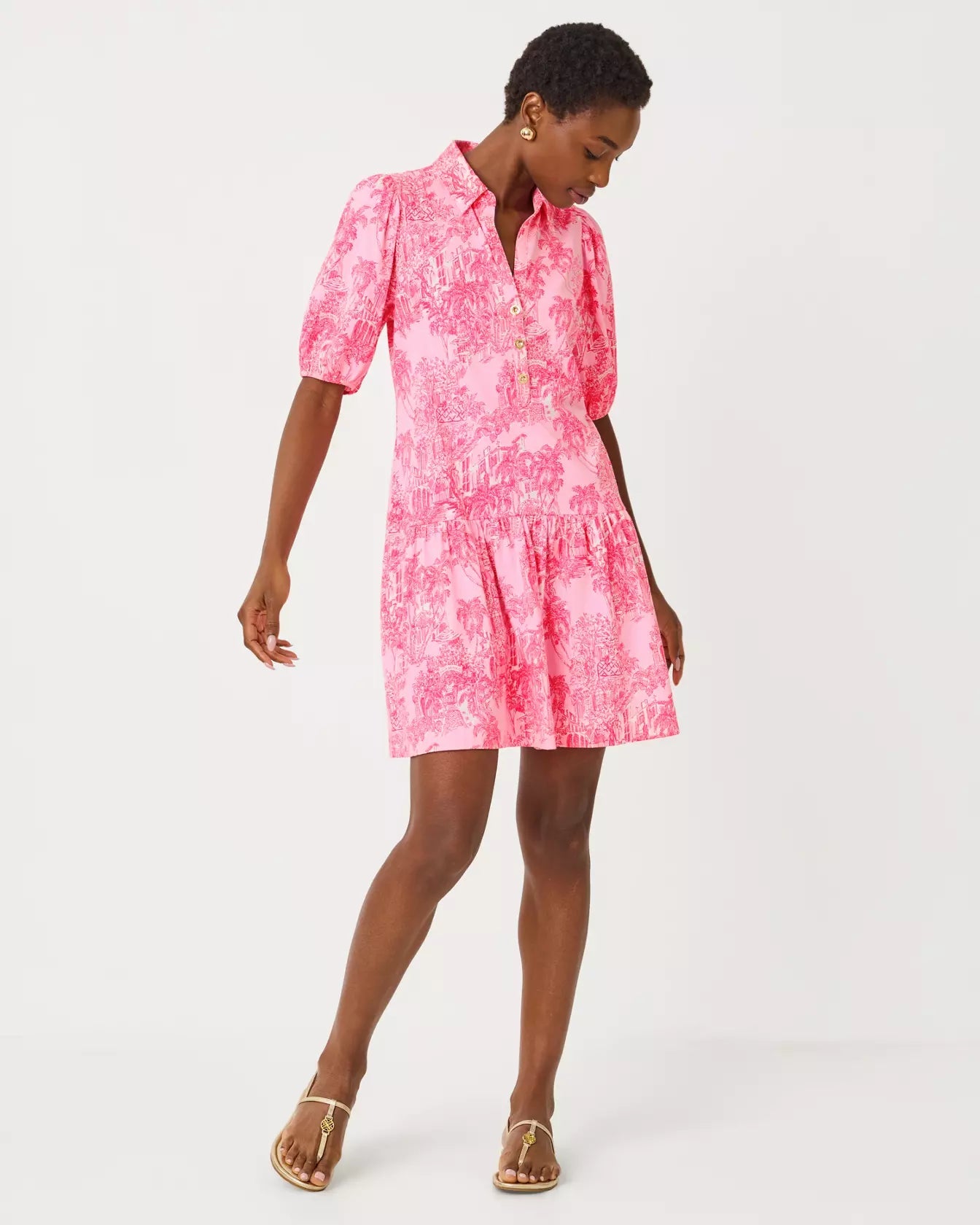 Bingley DressLILLY PULITZERThe Printed Peach Savannah