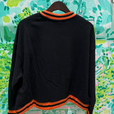 Black Halloween Pumpkin Candy Bucket SweatshirtWomens - Tops - Sweatshirts & PopoversQueen of SparklesThe Printed Peach Savannah