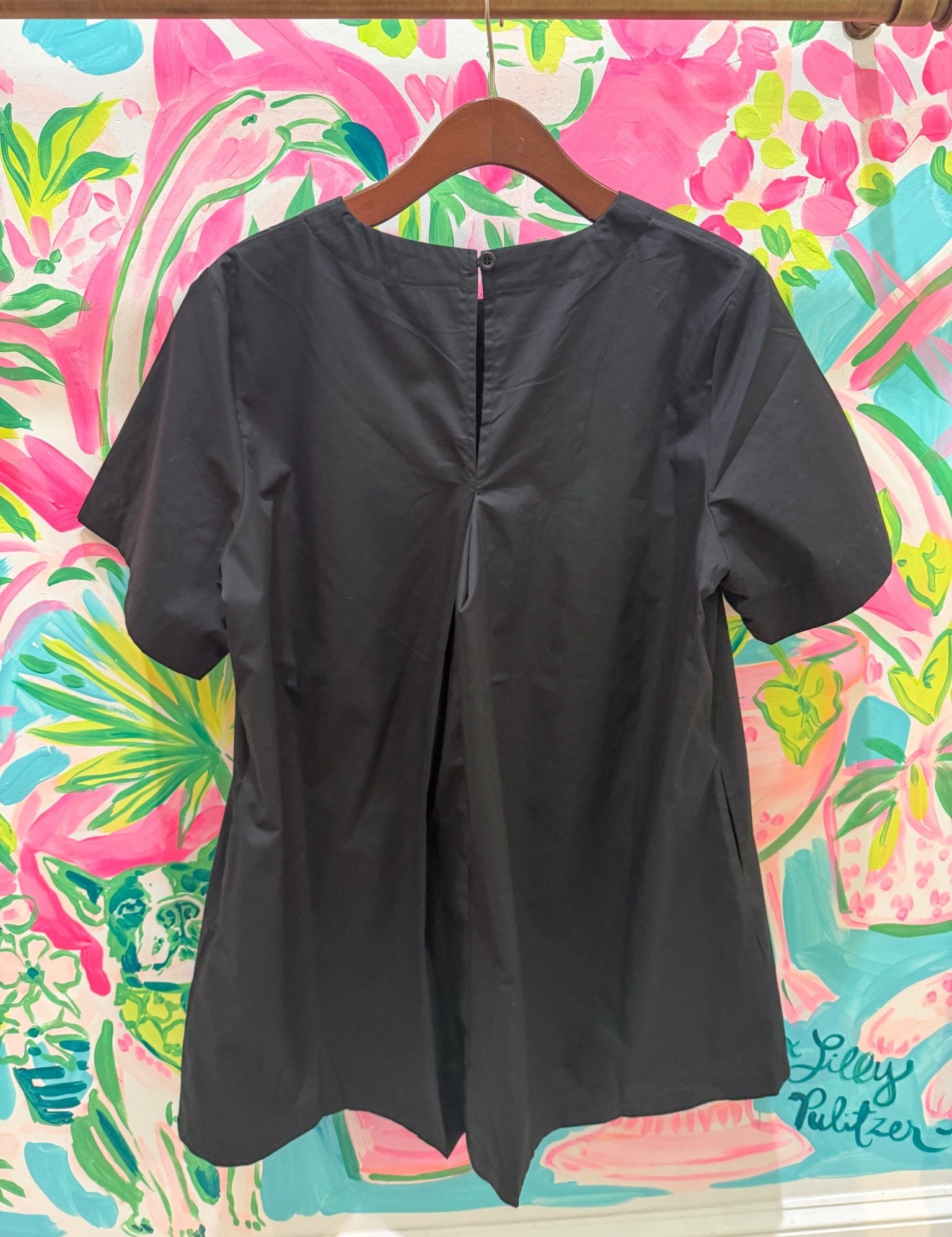 Black 'Let's Go Girls' Lassoing Cowgirl Cotton DressQueen of SparklesThe Printed Peach Savannah