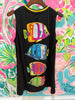 Black Multi Fish Tank DressQueen of SparklesThe Printed Peach Savannah