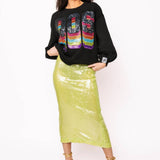 Black Rainbow QOS Logo SweatshirtWomen - Tops - Sweatshirts & PopoversQueen of SparklesThe Printed Peach Savannah
